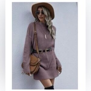 Lilac sweater dress NWOT